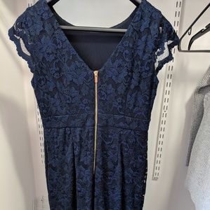 Dark blue lace dress